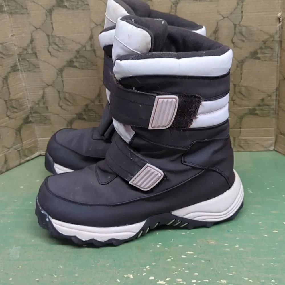 Athletech Winter‎ Snow Boots Women's Size 7 quilted Lined brown/pink